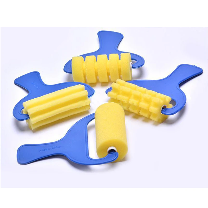 4 шт./компл. пластиковые детские оригинальные ручки рисунок граффити цветные