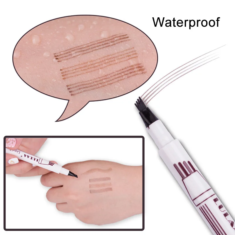 Лучшая микроблейдинг тату для бровей чернильная ручка вилка наконечник эскиз