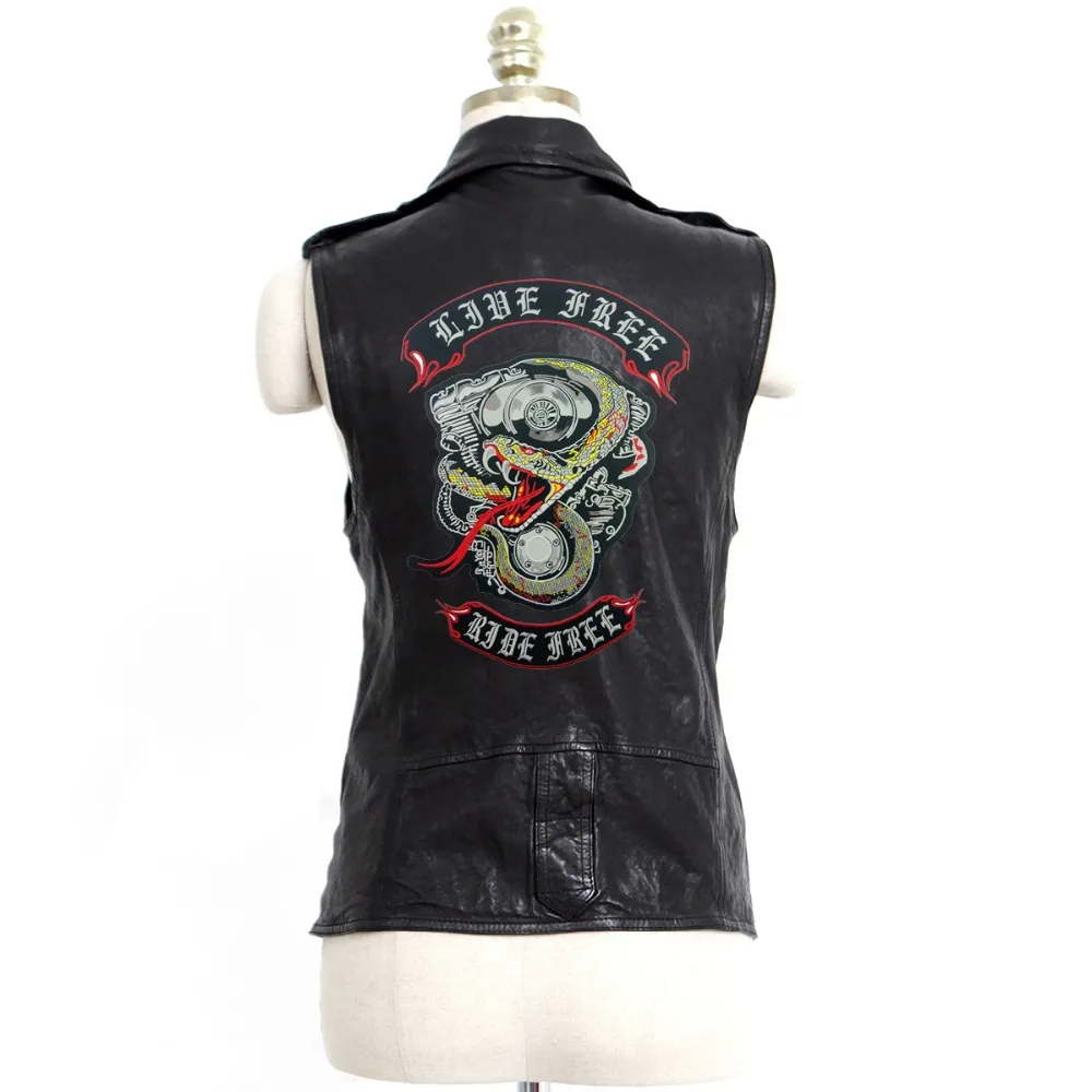 Live Free Ride пластыри музыкальные рок и панк вышитые to мотоцикл Байкерский Клуб патч