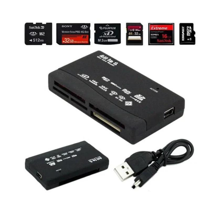 Устройство для чтения карт памяти CF XD SD Micro на USB |