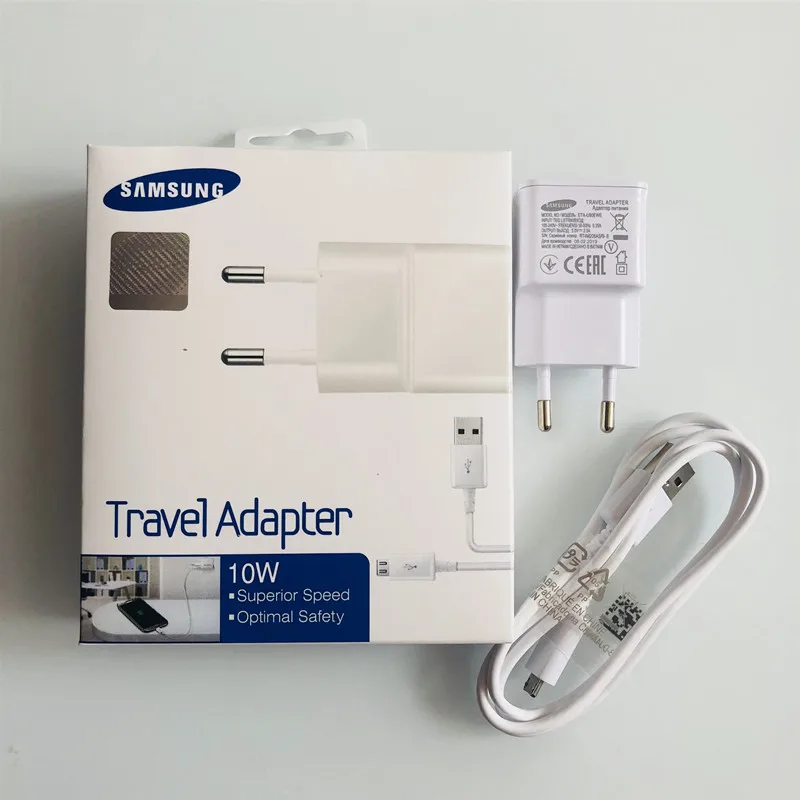 samsung Galaxy, USB зарядное устройство, EU 5V 2A, настенный адаптер, 1 м/1,5 м, кабель Micro Usb Для S4, S6, S7 Edge, j7, j5, j4, j3, A8, A9, коробка