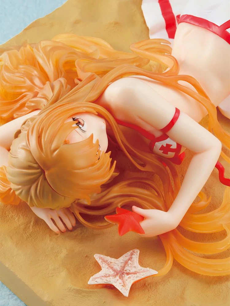 Меч искусство онлайн Юки Asuna настроение на отпуск Ver. Экшн фигурка из ПВХ 26 см