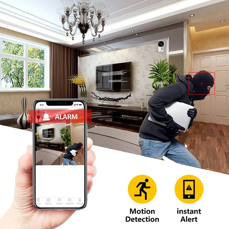 Беспроводная камера безопасности 1080p детский монитор домашняя WiFi