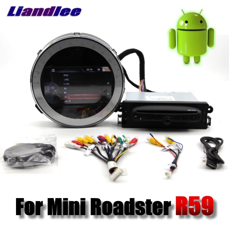 Liandlee автомобильный мультимедийный плеер NAVI для мини Roadster R59 2012~ Android без dvd-плеера, автомобильное радио стерео gps 4G навигация