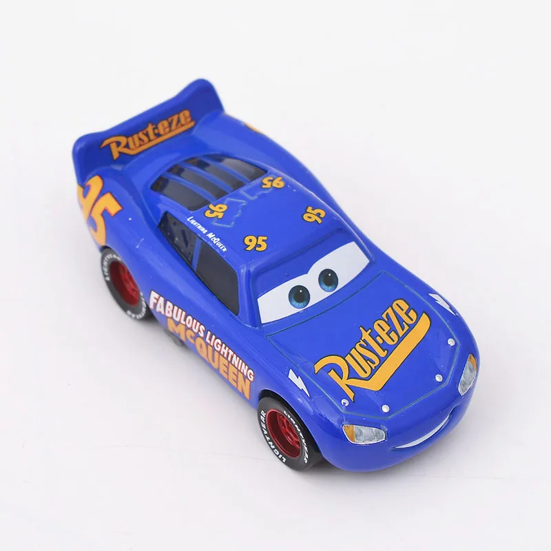 Disney Pixar Cars 3 No.95 потрясающая Синяя Молния Маккуин металлическая литая под