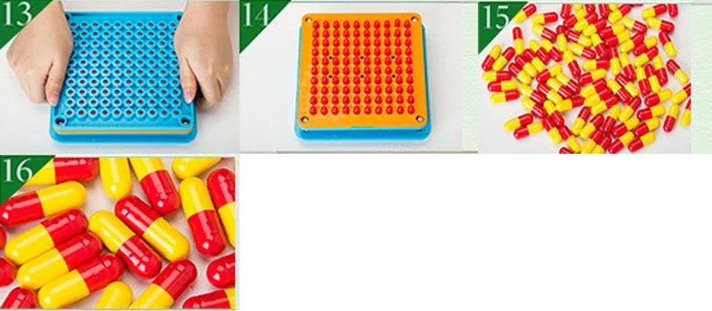 Руководство машина для наполнения Капсул 0 # S-100 отверстия 6-piece set ABS капсул