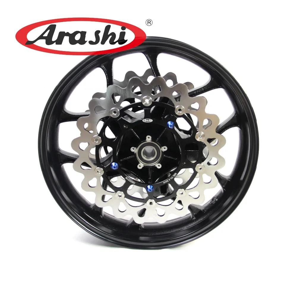 Arashi YZF R1 2015 2017 передний обод колеса тормозной диск ротор для YAMAHA 2016 глянцевый