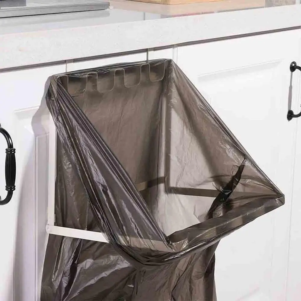 Hanging Garbage Bag Holder Foldable Cupboard Door Back Trash Rack Kitchen Racks for Bags BB4 | Дом и сад
