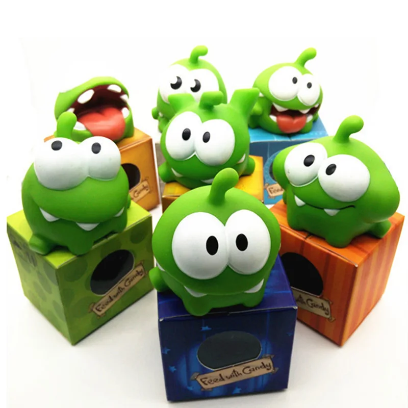 7 шт./лот виниловая резиновая кукла на Android Spelletjes OM NOM Candy Slurpend Monster игрушка