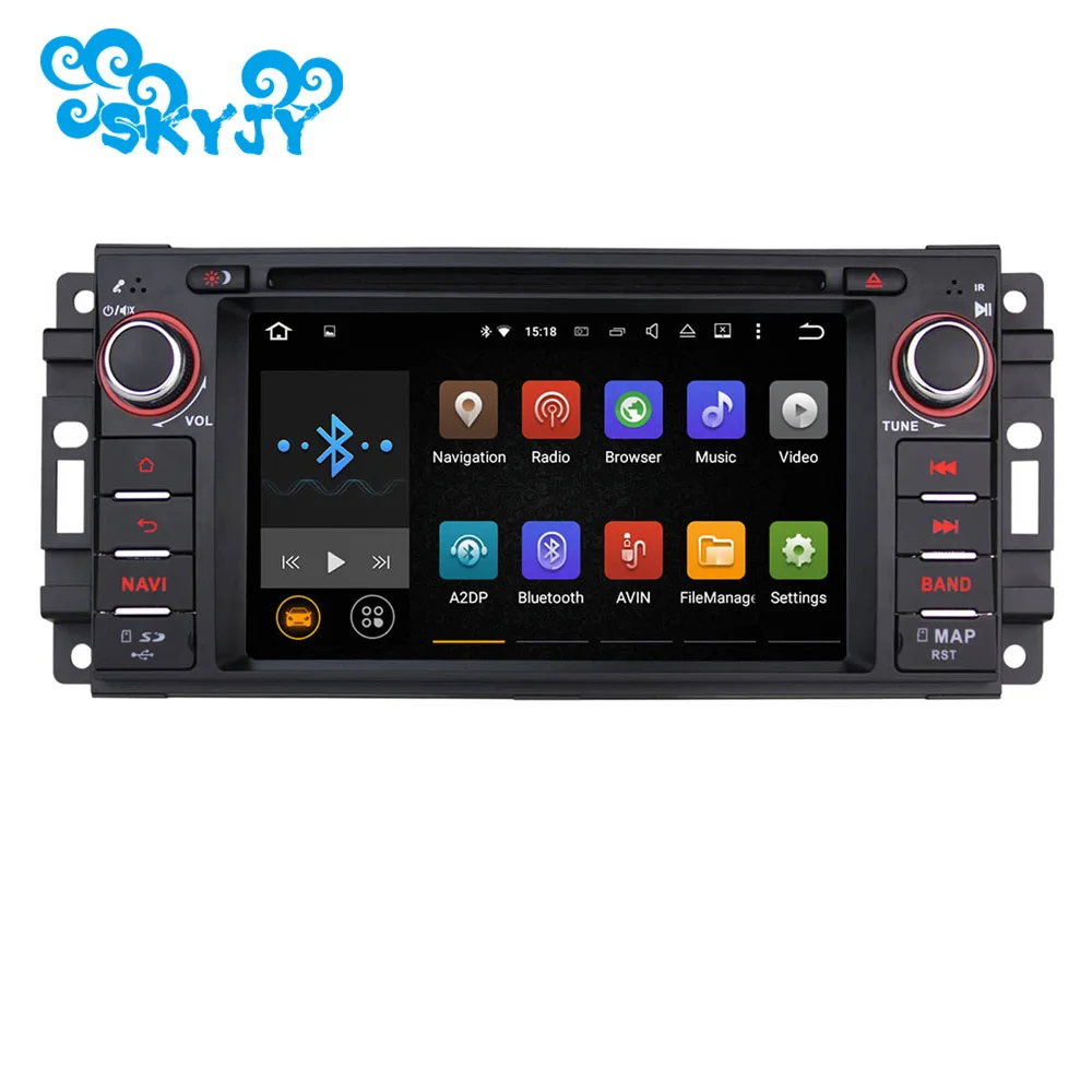 6 2 &quotчетырехъядерный HD автомобильный DVD-плеер GPS-навигация Радио Аудио для Jeep