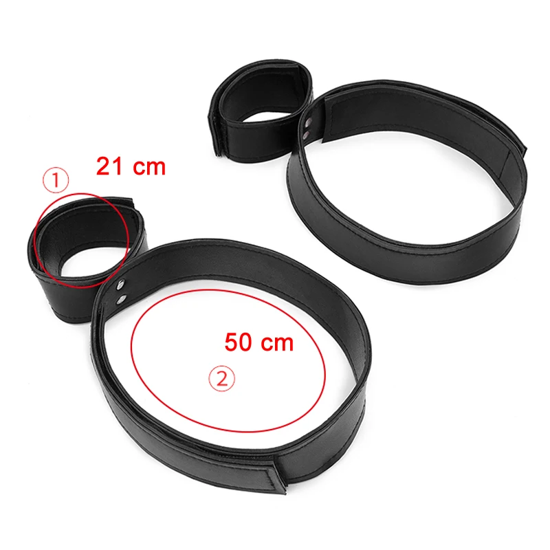 Sexy Leather Handcuffs Bondage Ankle Cuffs Kit For Sex Restraints Bdsm Set Toys Woman Adult Games |