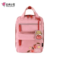 flower princess original embroidery backpack women school bags for teenager girl female travel rucksack large capacity bagpack
