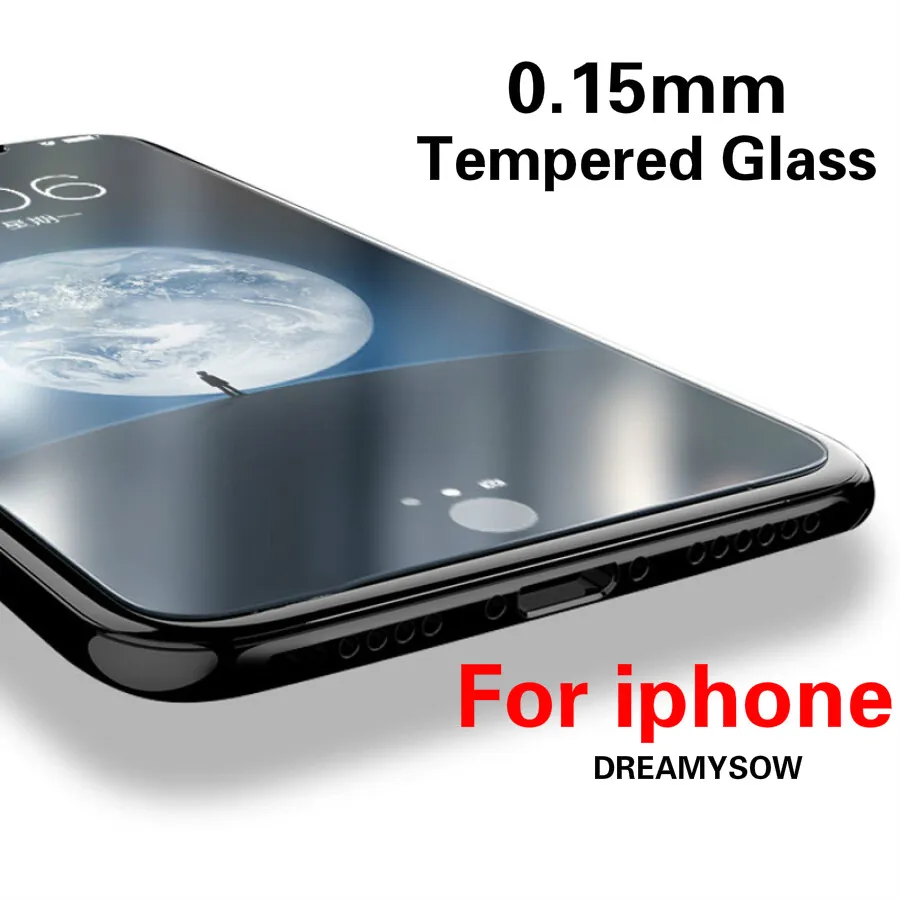 9H закаленное стекло для iphone X XR XS Max 8 7 Plus ультра тонкая Премиум стеклянная пленка