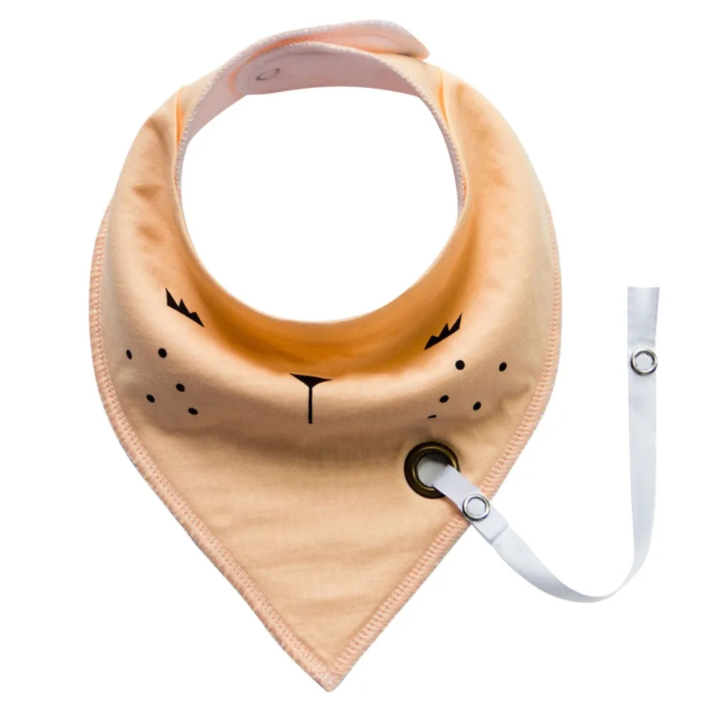 LONSANT нагрудник для новорожденных детей с мультяшным принтом Двухслойное