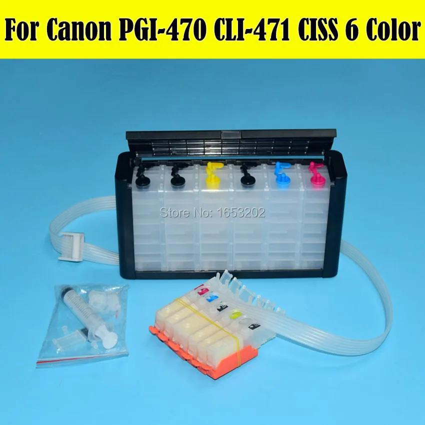 Система СНПЧ для Canon PGI470 CLI471 6 цветов/комплект с чипом ARC PIXMA MG7740 | Компьютеры и офис