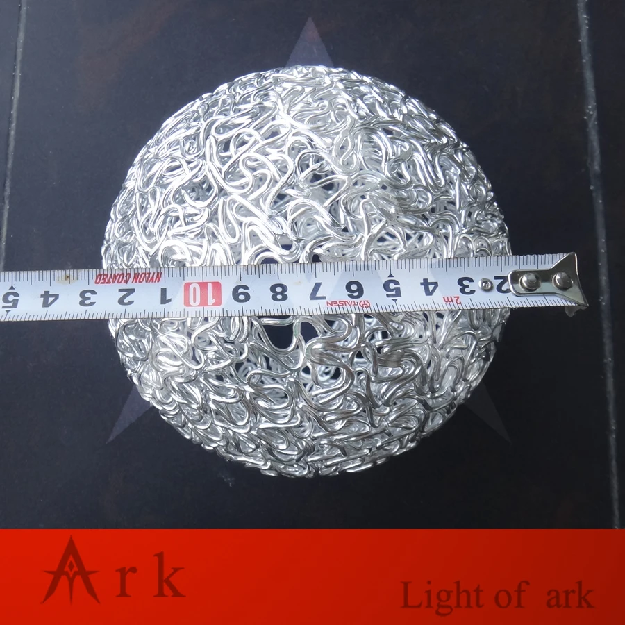 Ковчег светильник Бесплатная доставка мяч из алюминиевой проволоки абажур