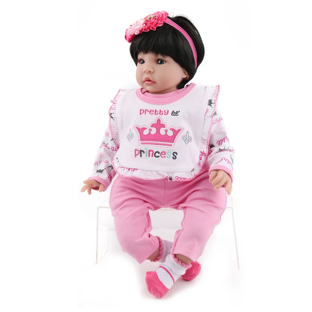 Кукла NPK Baby reborn 50 см кукла принцессы для девочек силиконовая виниловая мягкая