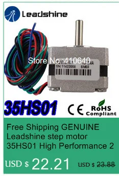 Подлинная Leadshine 86HS35 2 Фаза NEMA 34 Гибридный Шаговый двигатель с 2.5 N. м 2.8 длина 65 мм вал 9.525 мм