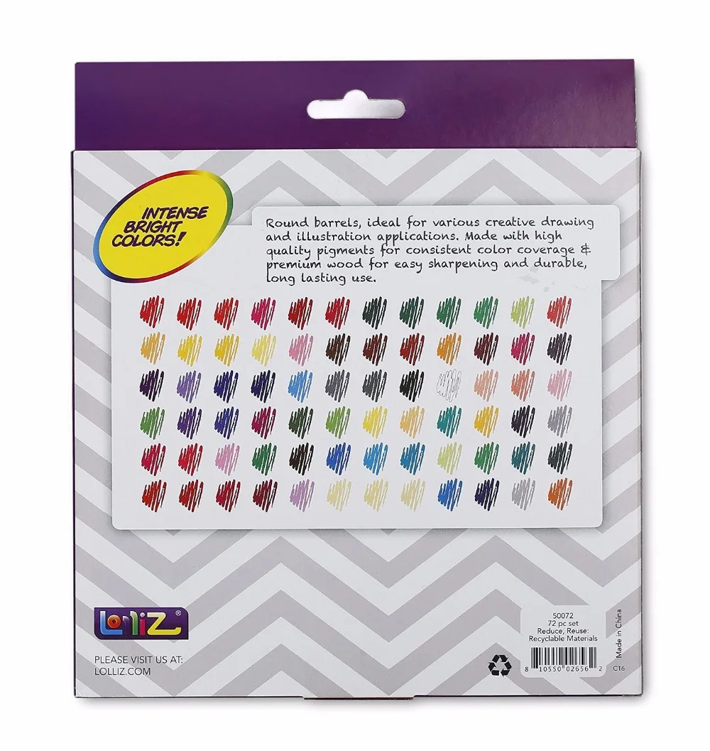 LolliZ 72 цветные карандаши профессионалы художника живопись масляный цветной