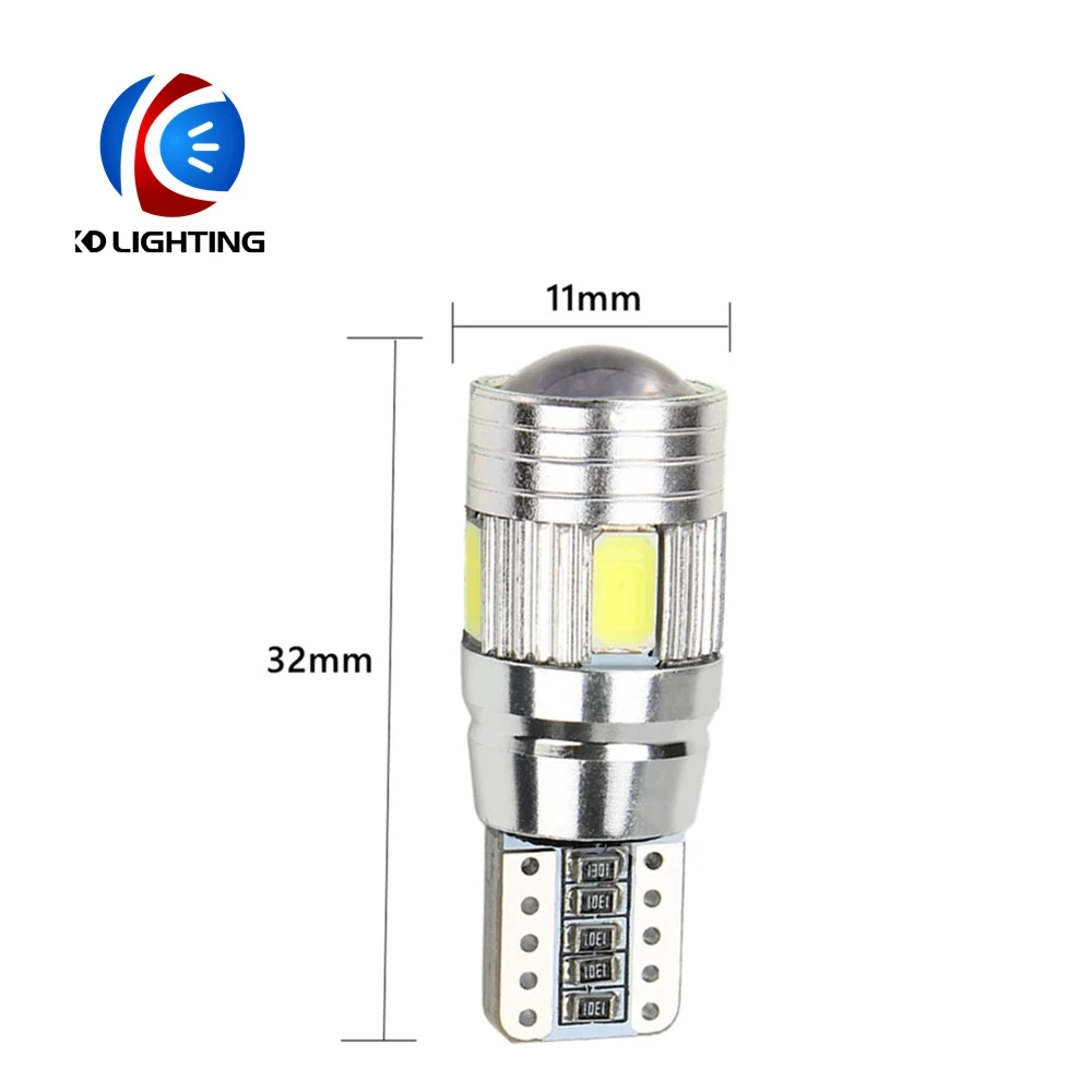 KD 2 шт. X T10 LED W5W 194 168 5630 6SMD Canbus интерьерные светодиодные лампы без ошибок белый