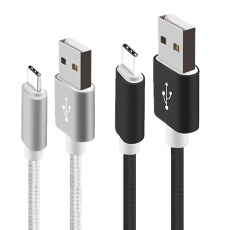 Кабель USB Type-C в нейлоновой оплетке шнур для быстрой зарядки Samsung galaxy S8 S9 plus A3 A5 A7 2017
