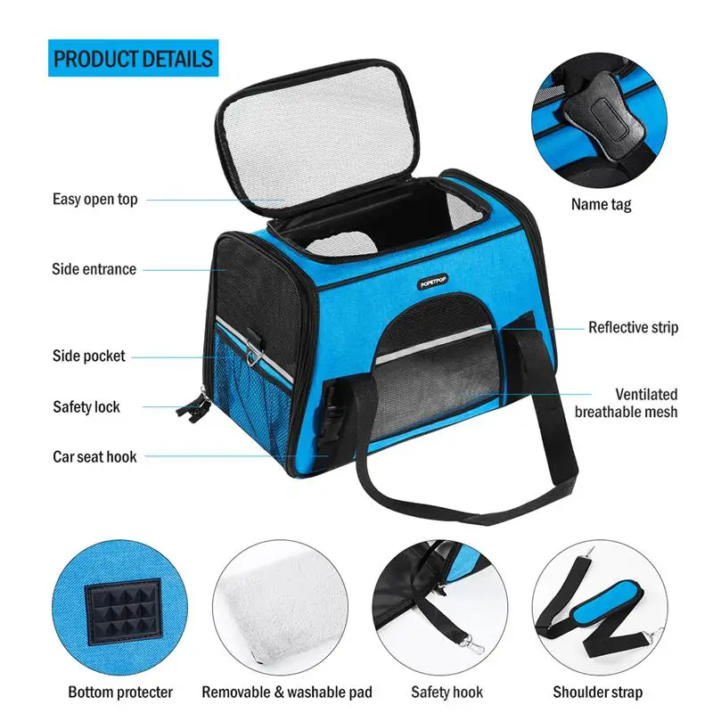 1 шт. переноска для домашних животных легкая стильная переносная дорожная сумка