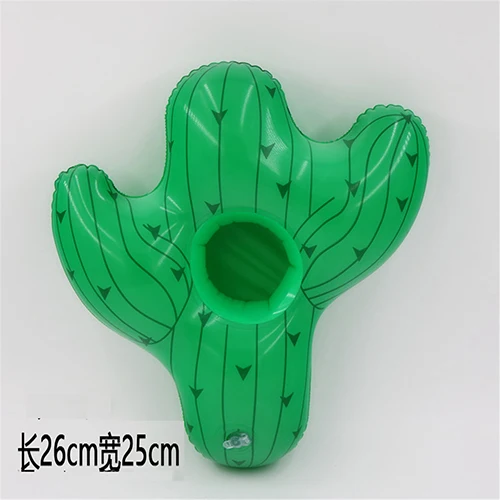 Cactus Надувной Держатель Для банки Настольный бар лоток плавательный бассейн чашка напиток Пивной держатель Лето Плавание вечерние игрушки пляжные подставки - Цвет: Cactus