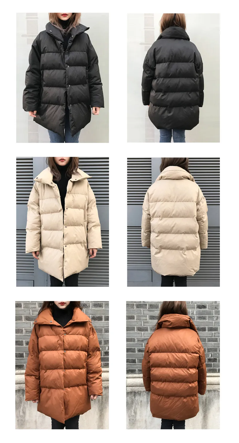 Oversized Coats Stand Collar Winter Jacket Women Down Cotton Parka Thicken Warm Long Coat Women Parkas Mujer Winter Coat C5607