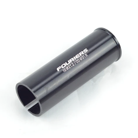 OD31.6 x ID27.2mm FOURIERS CNC велосипед легкий Подседельный штырь shim велосипед Подседельный штырь адаптер снижение Длина Рукава 90 мм 9 г-41 г/шт. черный - Цвет: OD31.6 x ID27.2mm