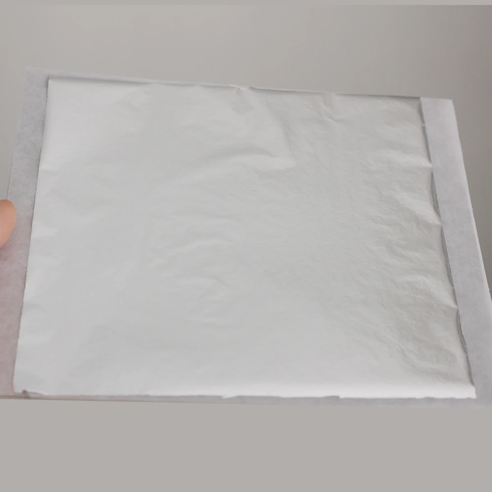 Taiwan Imitation Silver Leaf Sheet Foil 1000 Pieces 13.5X14 Cm Never Oxide Free Shipping | Дом и сад