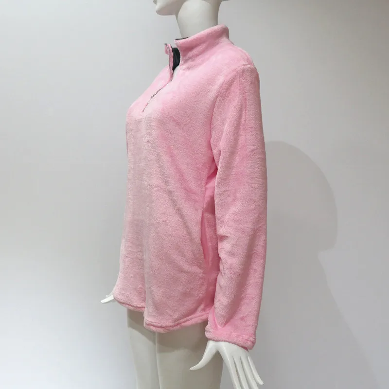 Rogi sudaderas mujer Invierno зимние теплые флисовые женские толстовки на молнии Harajuku свитер для женщин, пуловер верхняя одежда с капюшоном