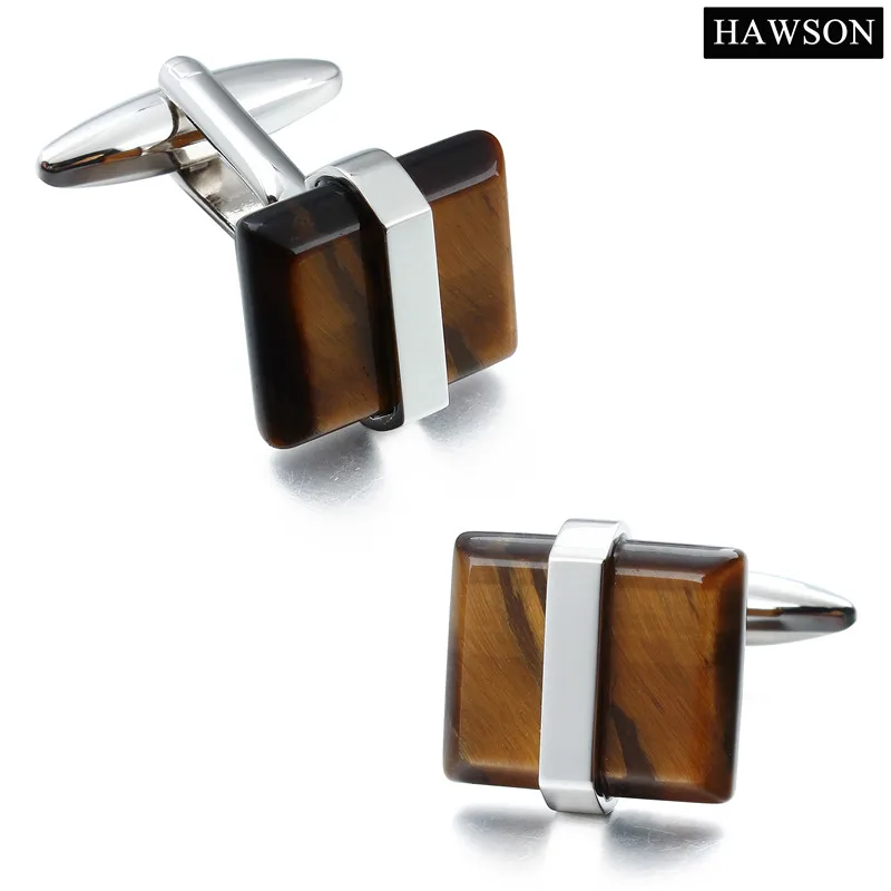 Новинка Tiger's Eye Stone мужской нарукавник link Top laurce запонки для жениха кнопка
