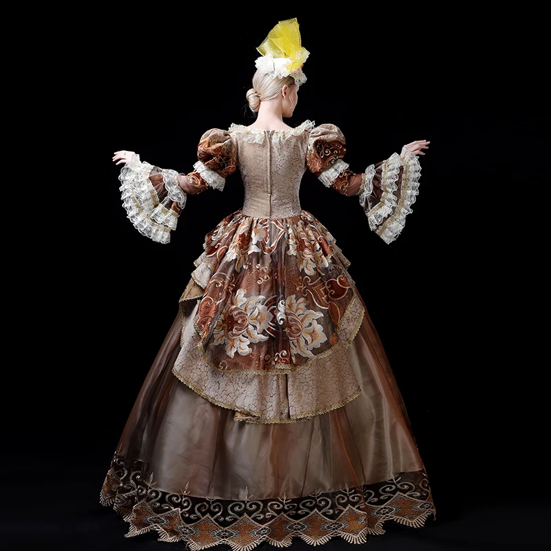 18th века Rococo Готический Мария Антуанетта викторианской вечерние платье период