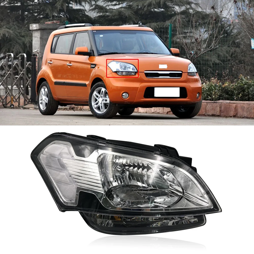 CAPQX для KIA Soul 2010 2011 2012 2013 передняя фара головной светильник в сборе