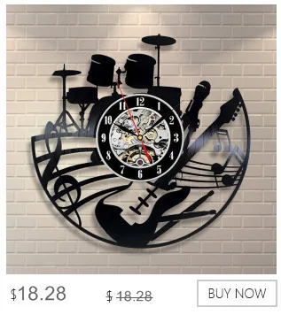 12inch vintage wall clock modern design CD Black Vinyl Record Clock Duvar Saati Horloge Murale slient kitchen watch Home Decor