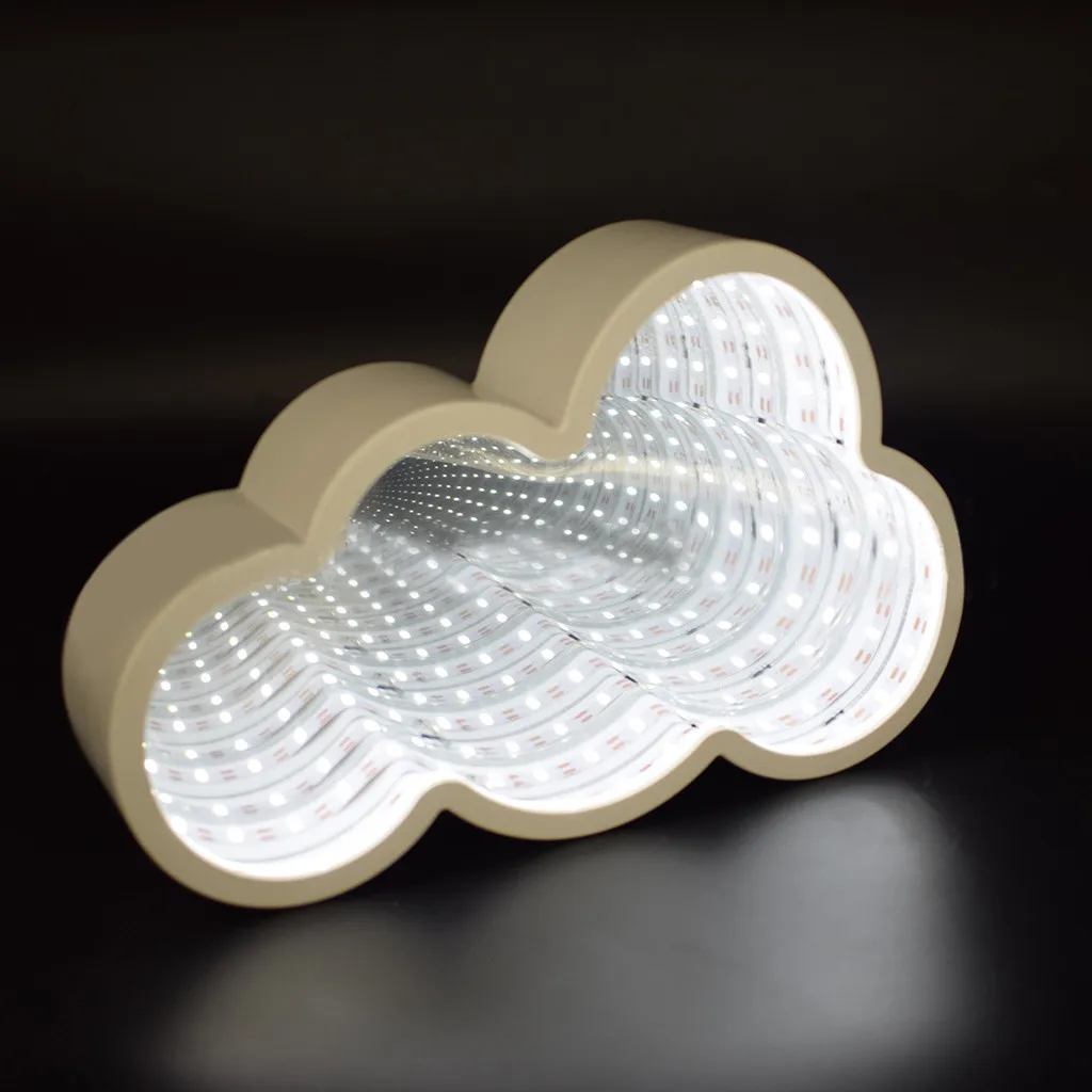 Супер милый ночник светодиодная лампа-туннель с зеркальным освещением