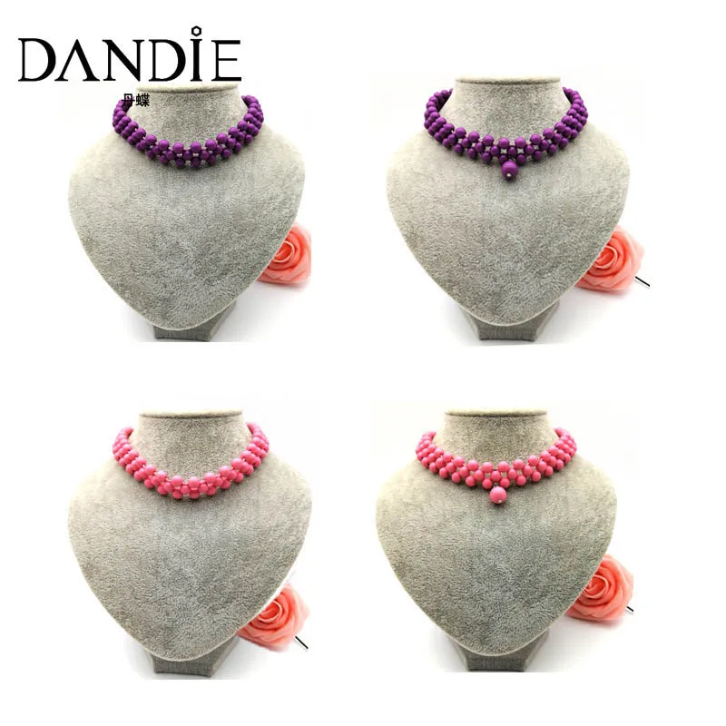 Короткое ожерелье чокер Dandie с 8 искусственным дизайном элегантное ювелирное