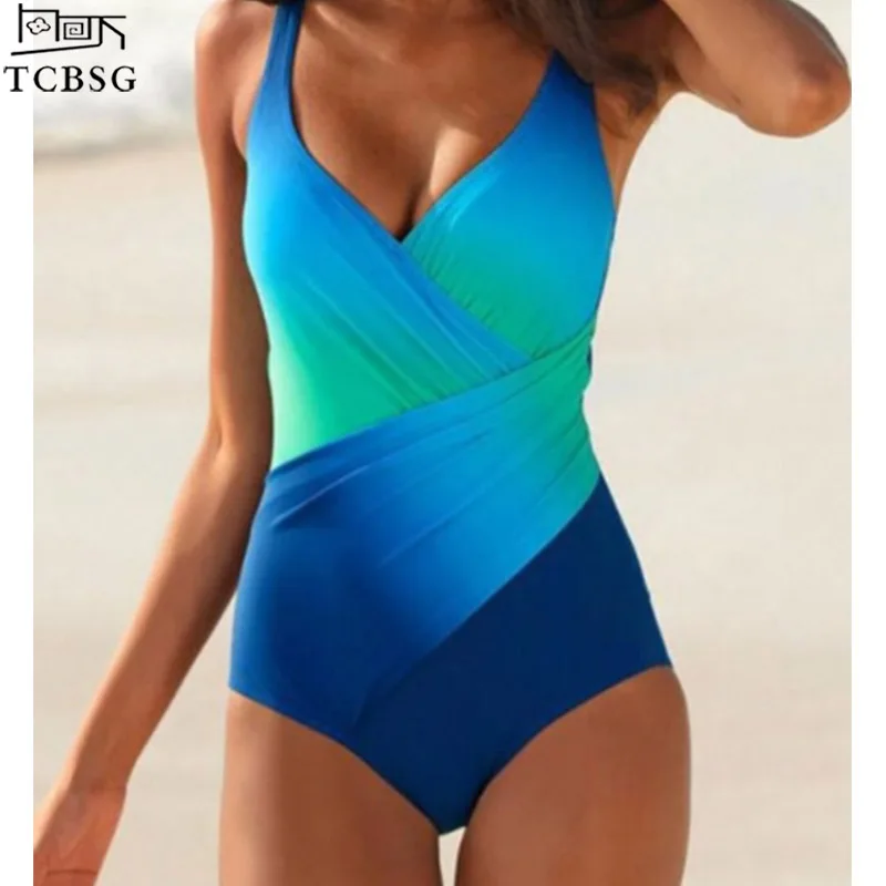 TCBSG новинка 2019 Цельный купальник сексуальный летний с подкладкой Женский