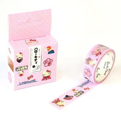25 красочная лента washi декоративная маскирующая лента для поделок, детских художественных проектов, скрапбукинга, журналов, планировщиков, упаковки подарков - Цвет: Hello kitty