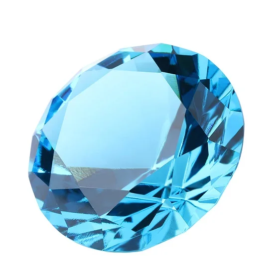 Lake Blue H& D Свадебные украшения 30 мм хрустальный стеклянный шар Алмазный романтический современный свадебный стол реквизит украшения для дома вечерние подарки сувениры - Цвет: Lake Blue