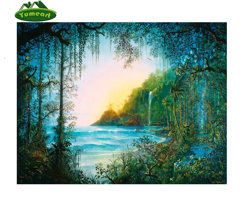 Набор для вышивки стразами сделай сам квадратная вышивка крестиком пейзаж озеро
