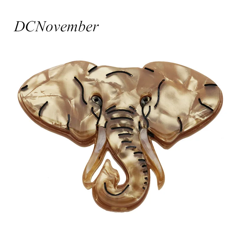 Винтажная брошь со слоном es Pins Женская и мужская акриловая Dcnovember Boutique Jewelry |