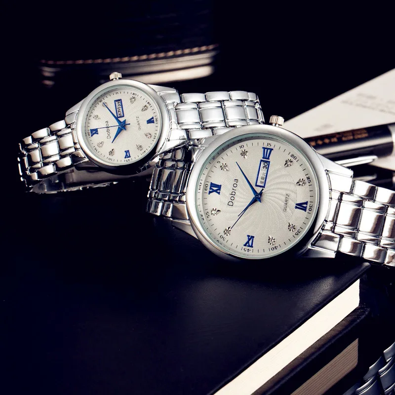 Whatch для женщин jam Tangan Wanita происхождения 2018 мода пара Рим с календари Diamond Часы Relogio