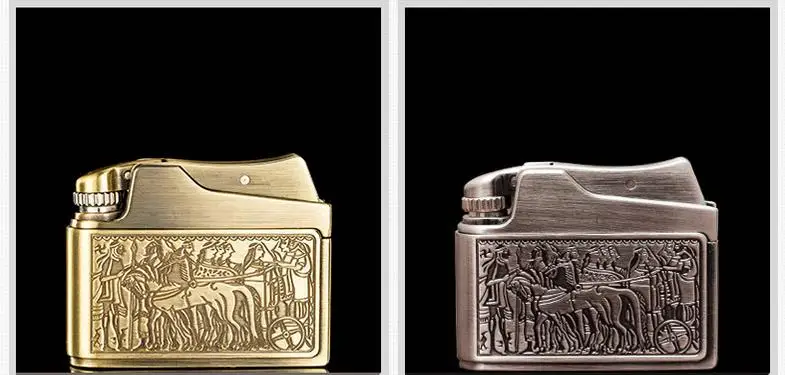 Креативная старинная керосиновая сигаретная зажигалка, винтажная ветрозащитная Зажигалка из нержавеющей стали, военная ветрозащитная зажигалка, подарок