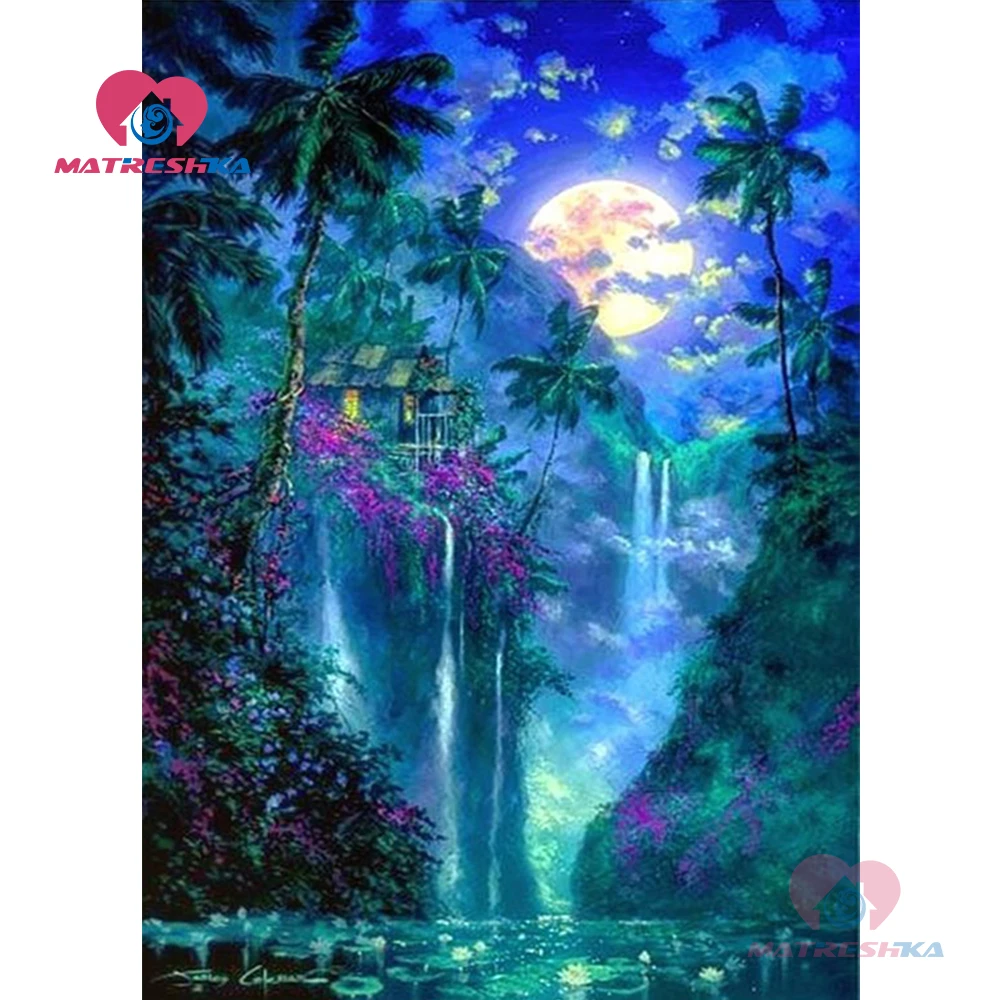 Алмазная живопись картина пейзаж алмазная полноразмерные инструменты