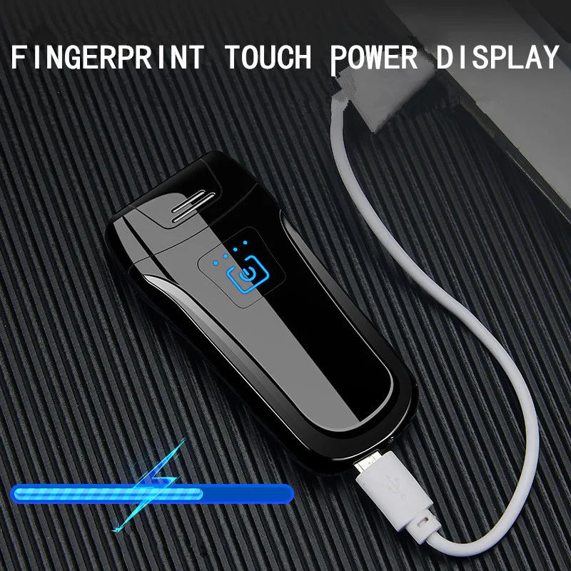 Лед Зеркало Inovation Двойной Дуговая зажигалка ветрозащищенная Электронные USB