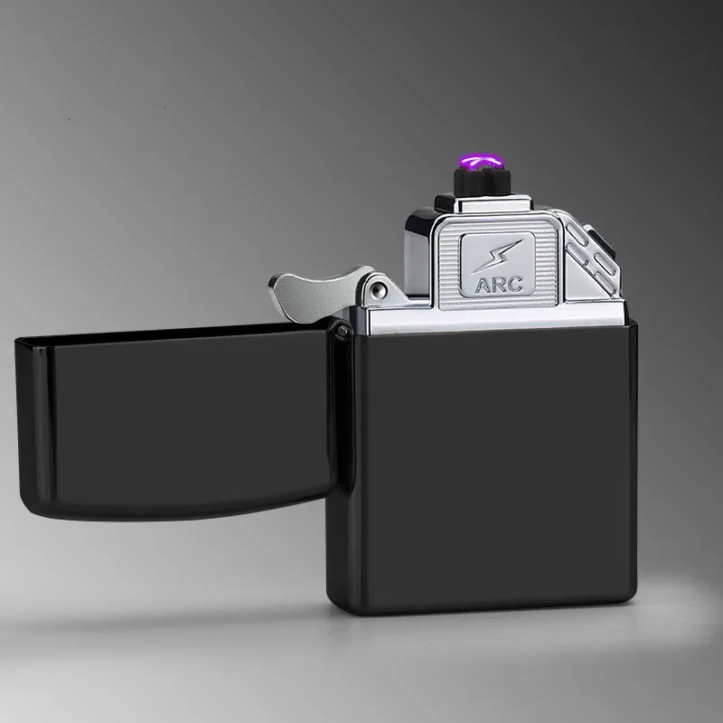 Новая двойная электрическая импульсно-дуговая Зажигалка USB зарядка креативная