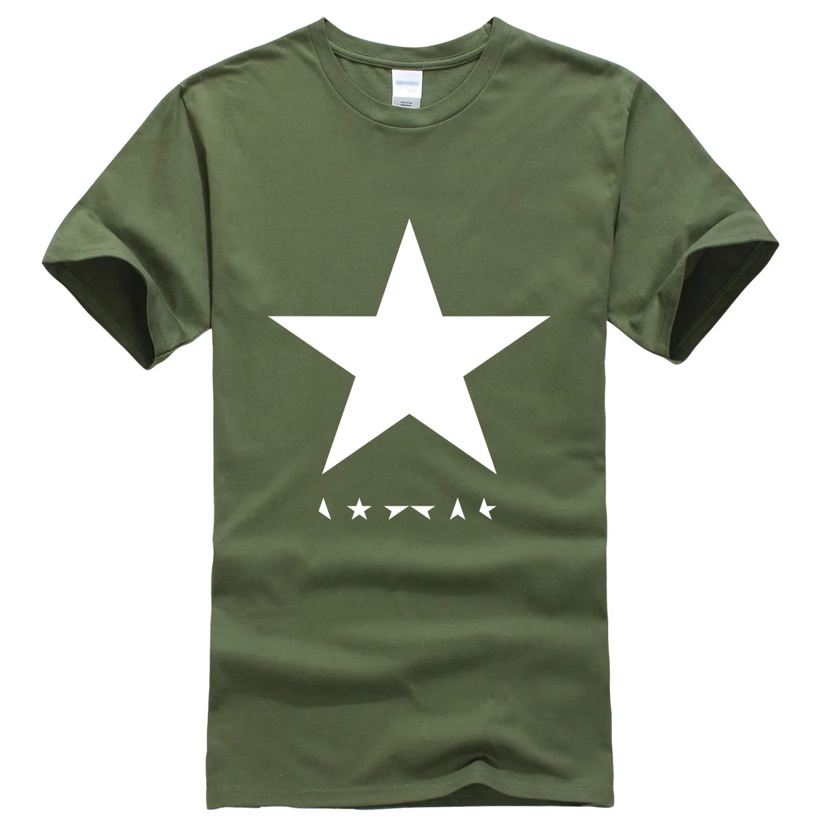 dark green Хит лета, мужские футболки, герои Дэвида Боуи, черная звезда, логотип, модная футболка для мужчин, Футболка мужская хип-хоп спортивная одежда, топ, футболка - Цвет: dark green