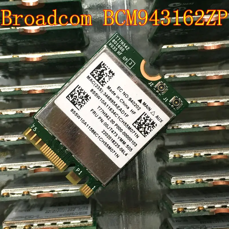 Сетевая карта 00JT473 для Lenovo Thinkpad Combo card BCM43162ZP 802.11ac BT4.0 WLAN WIFI|network card|wlan wifilenovo network |