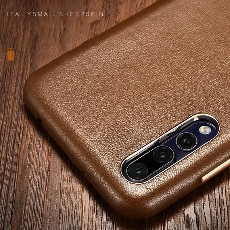 BFOLLOW кожаный чехол из овечьей кожи для Huawei P20/P20 pro роскошная задняя крышка